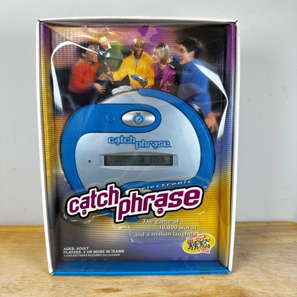 1st Edition 2000 Catch Phrase Electronic Handheld Party Game with Original Box